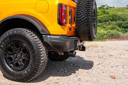 Corsa Sport / 2.75 in Cat-Back DRE 4.0 in Single Tips | 2021-23 Ford Bronco 2.7L Turbo (2-Door) Straight-Cut Black Tips CORSA Performance