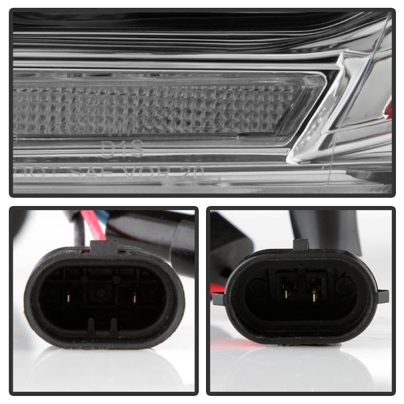 Spyder Dodge Durango 11-13 Halogen Model Only Projector Headlights - Chrome PRO-YD-DDU11SI-C SPYDER