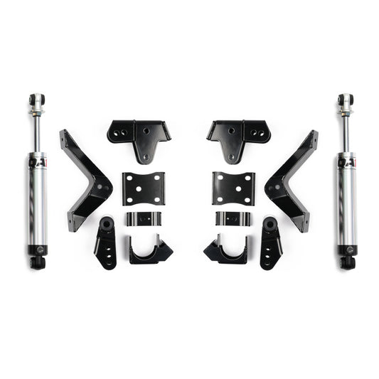 QA1 2019+ Chevrolet Silverado / GMC Sierra 1500 Single Adjustable Rear Drop Kit - 3in to 5in Drop