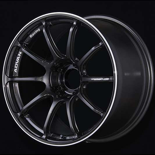 ADVAN Racing RSIII 18x9 +53 5x120 Wheel - Black Gunmetallic & Ring - YA38I53WBGR
