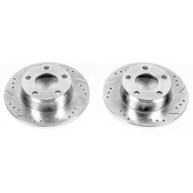 Power Stop 99-04 Audi A6 Quattro Rear Evolution Drilled & Slotted Rotors - Pair PowerStop