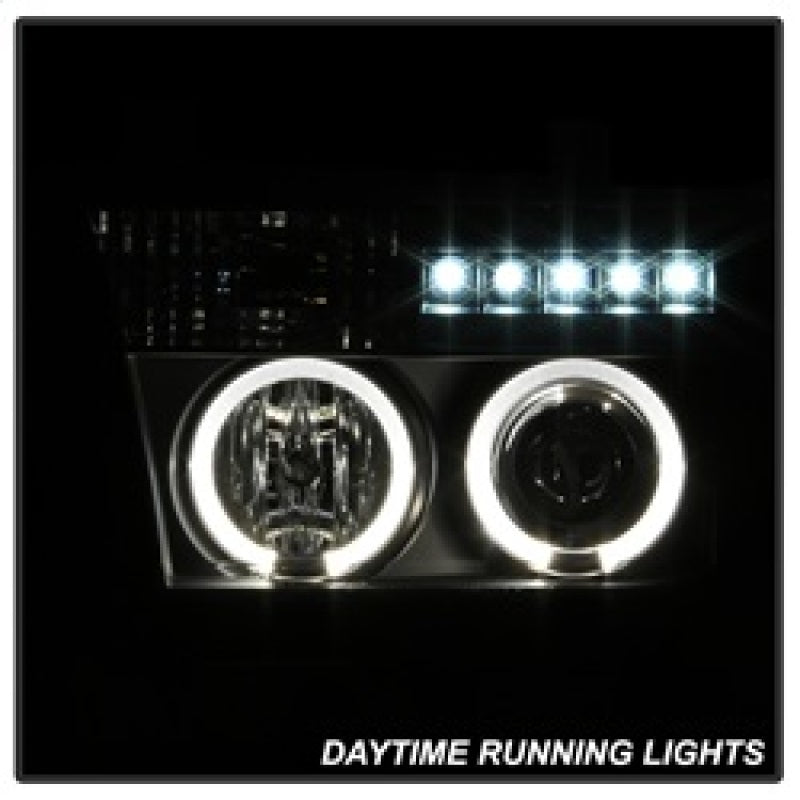 Spyder Toyota Tundra 07-133 Projector Headlights LED Halo LED Blk PRO-YD-TTU07-HL-BK SPYDER