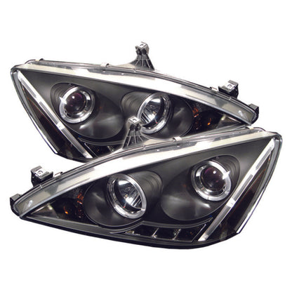 Spyder Honda Accord 03-07 Projector Headlights LED Halo Amber Reflctr LED Blk PRO-YD-HA03-AM-BK SPYDER