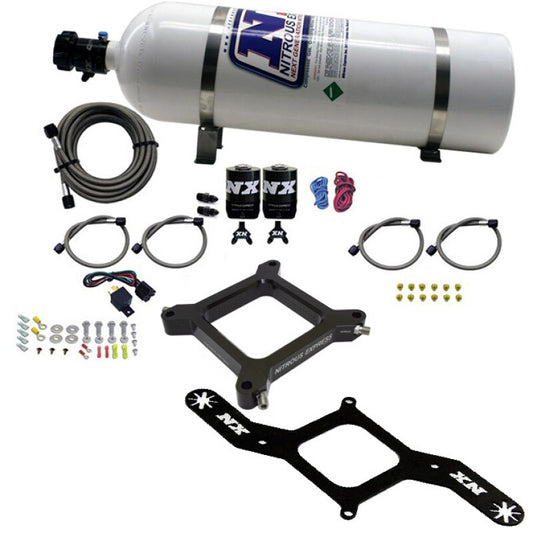 Nitrous Express 4150 Assassin Plate, Stage 6 Alcohol (50-300 HP) 15# Bottle - 67245-15