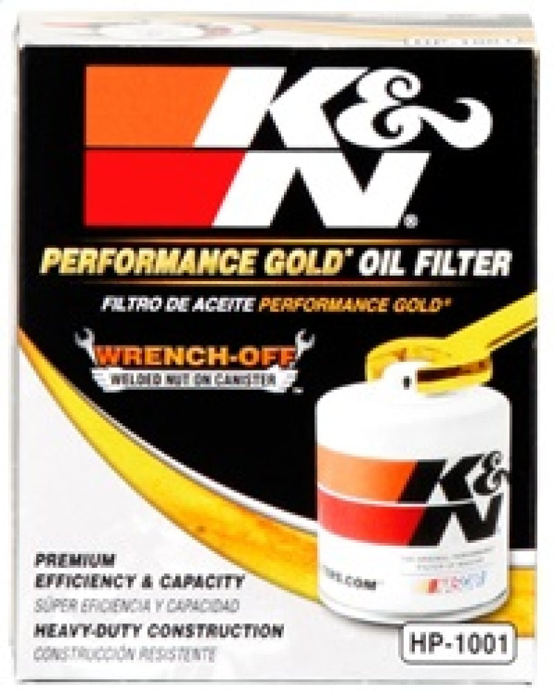 K&N Chevy / Pontiac / GMC / Buick Performance Gold Oil Filter