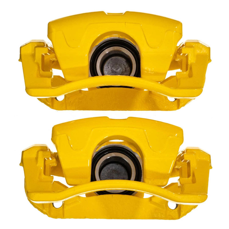 Power Stop 10-15 Chevrolet Camaro Rear Yellow Caliper w/Bracket (Pair) PowerStop