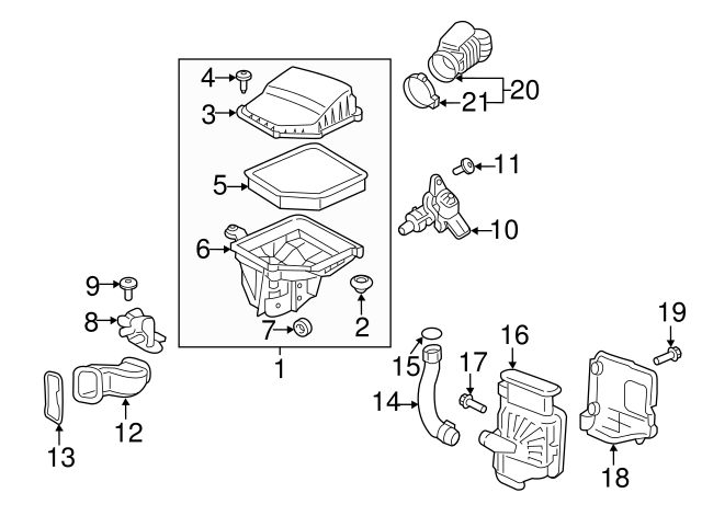 OEM Volvo 2017-2022 S90 V90 XC90 V60 S60 XC60 Engine Air Filter (31370089) X1