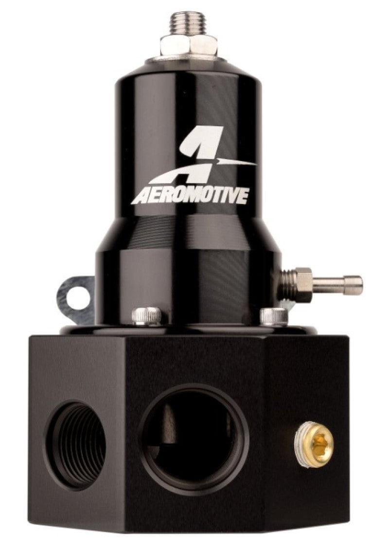 Aeromotive Adjustable Fuel Pressure Regulator 30-120PSI .313 Valve -3x -8 / 1x -10 Inlet -10 Return P/N 13145 Aeromotive