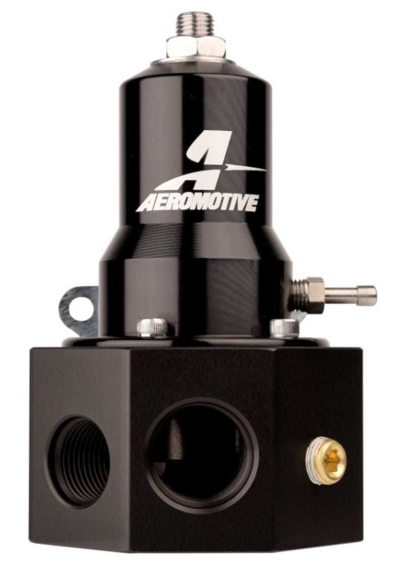 Aeromotive Adjustable Fuel Pressure Regulator 30-120PSI .313 Valve -3x -8 / 1x -10 Inlet -10 Return P/N 13145