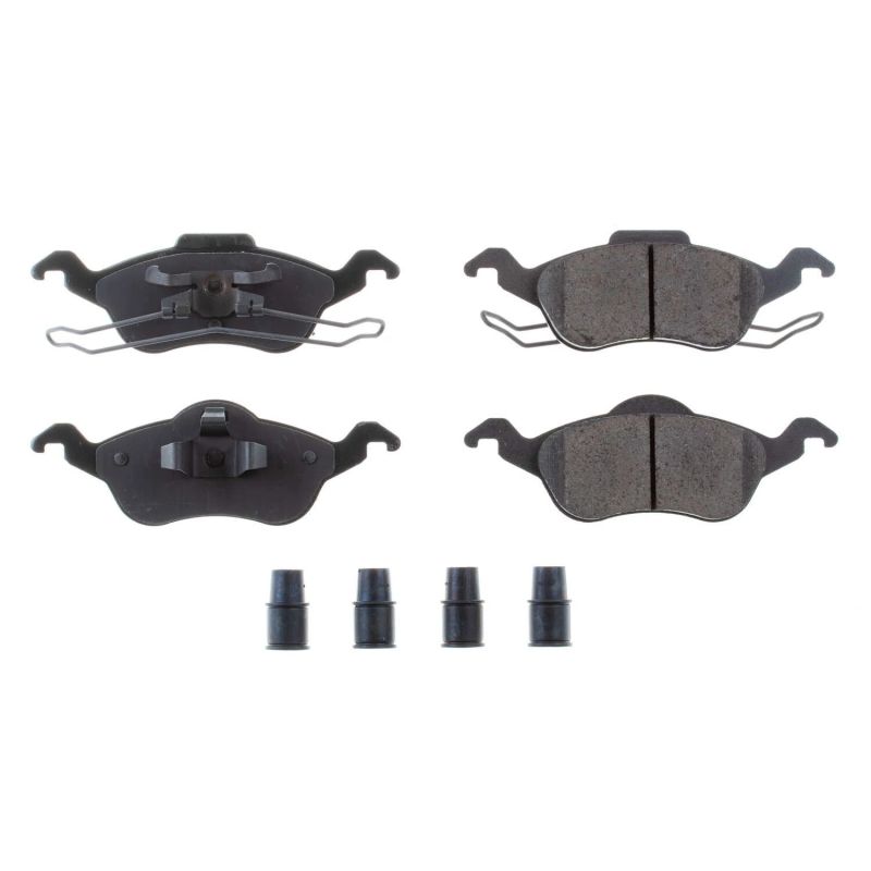 Power Stop 00-04 Ford Focus Front Z17 Evolution Ceramic Brake Pads w/Hardware PowerStop