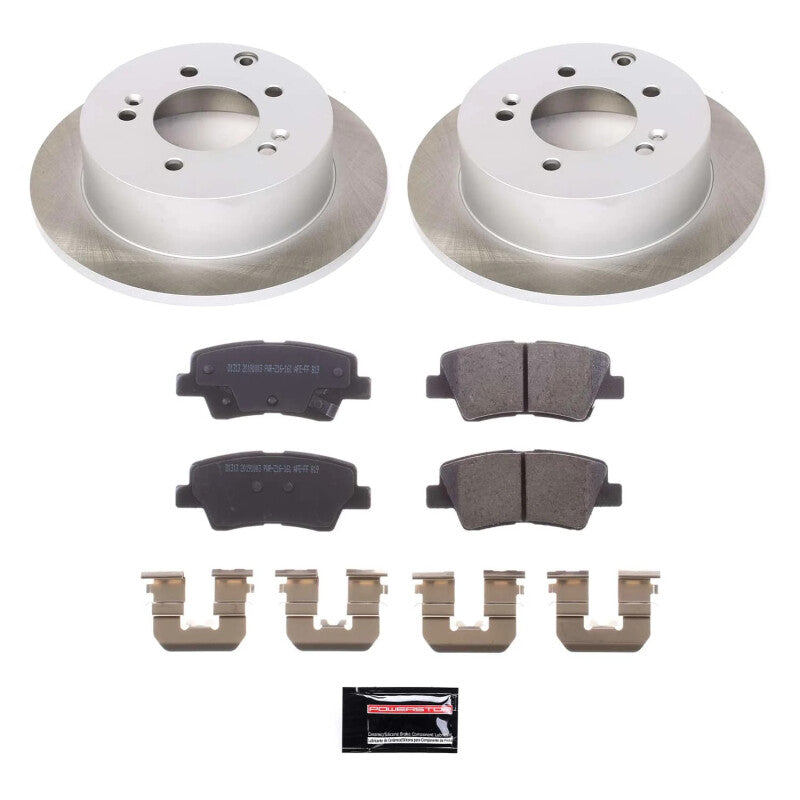 Power Stop 10-13 Kia Soul Rear Semi-Coated Rotor Kit PowerStop