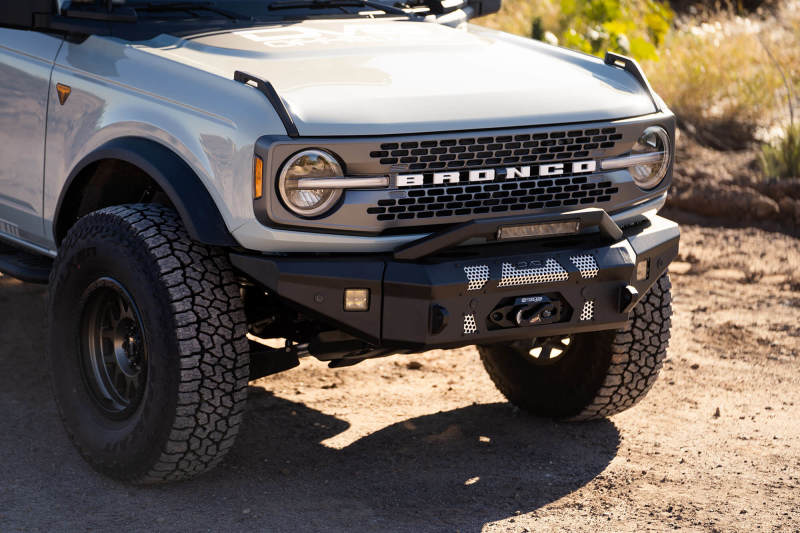 DV8 Offroad 2021+ Ford Bronco Front Bumper Winch Capable w/ Optional Bull Bar/Aux Light Opening DV8 Offroad