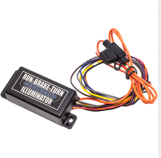 Badlands 86-13 Sportster Hard-Wire Illuminator (Run Brake Turn w/ lEQ) - ILL-01