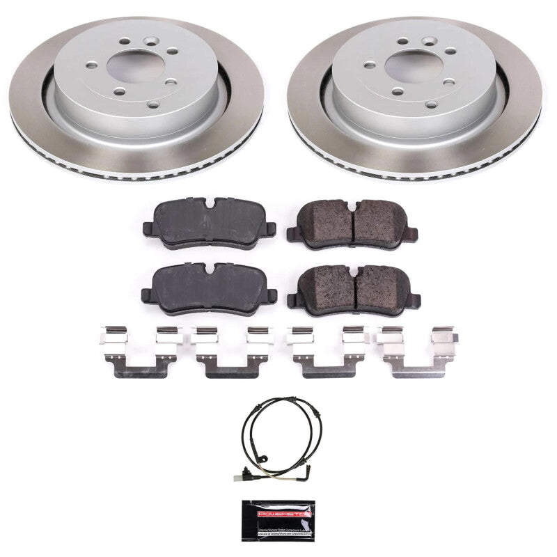 Power Stop 06-13 Land Rover Range Rover Sport Rear Semi-Coated Rotor Kit PowerStop