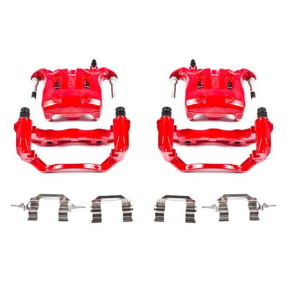 Power Stop 03-04 Infiniti M45 Front Red Calipers w/Brackets - Pair PowerStop