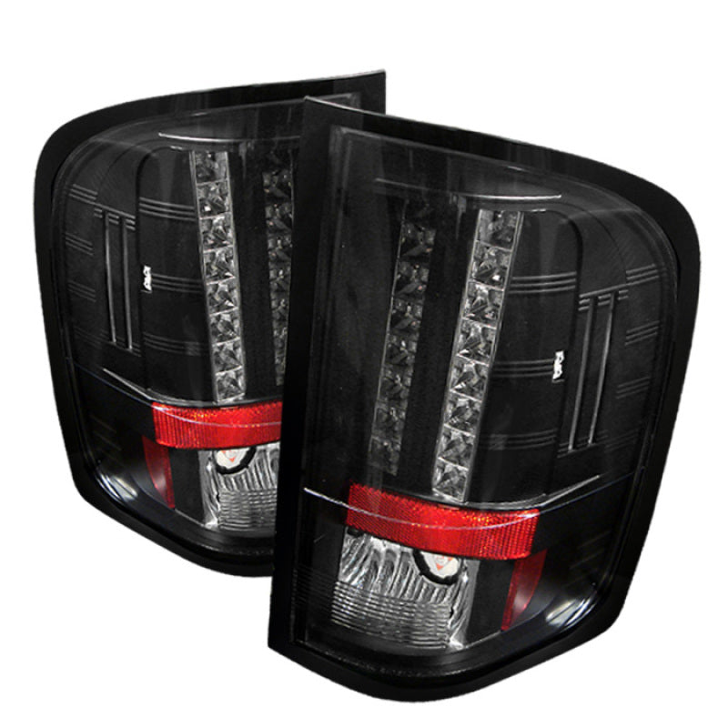 Spyder Chevy Silverado 07-13 LED Tail Lights Blk ALT-YD-CS07-LED-BK SPYDER