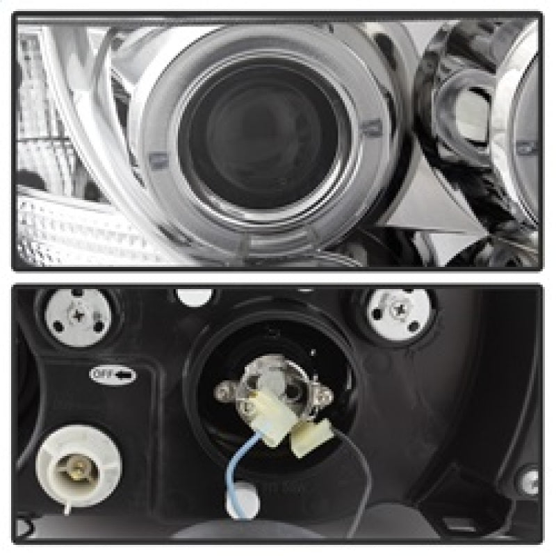 Spyder BMW Z3 96-02 Projector Headlights LED Halo Chrome High H1 Low H1 PRO-YD-BMWZ396-HL-C SPYDER