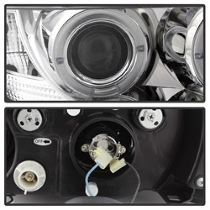 Spyder BMW Z3 96-02 Projector Headlights LED Halo Chrome High H1 Low H1 PRO-YD-BMWZ396-HL-C SPYDER