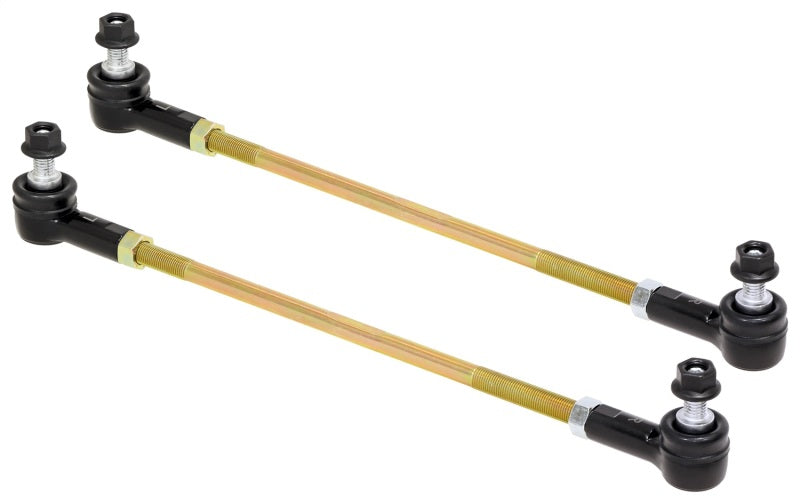 RockJock Adjustable Sway Bar End Link Kit 14in Long Rods w/ Sealed Rod Ends and Jam Nuts pair RockJock