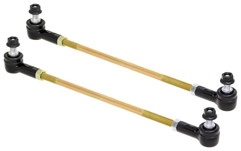 RockJock Adjustable Sway Bar End Link Kit 14in Long Rods w/ Sealed Rod Ends and Jam Nuts pair