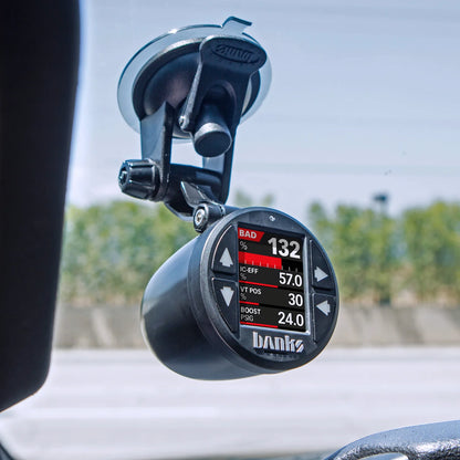 Banks Power 63341 single gauge pod kit 52mm universal adjustable suction cup mount