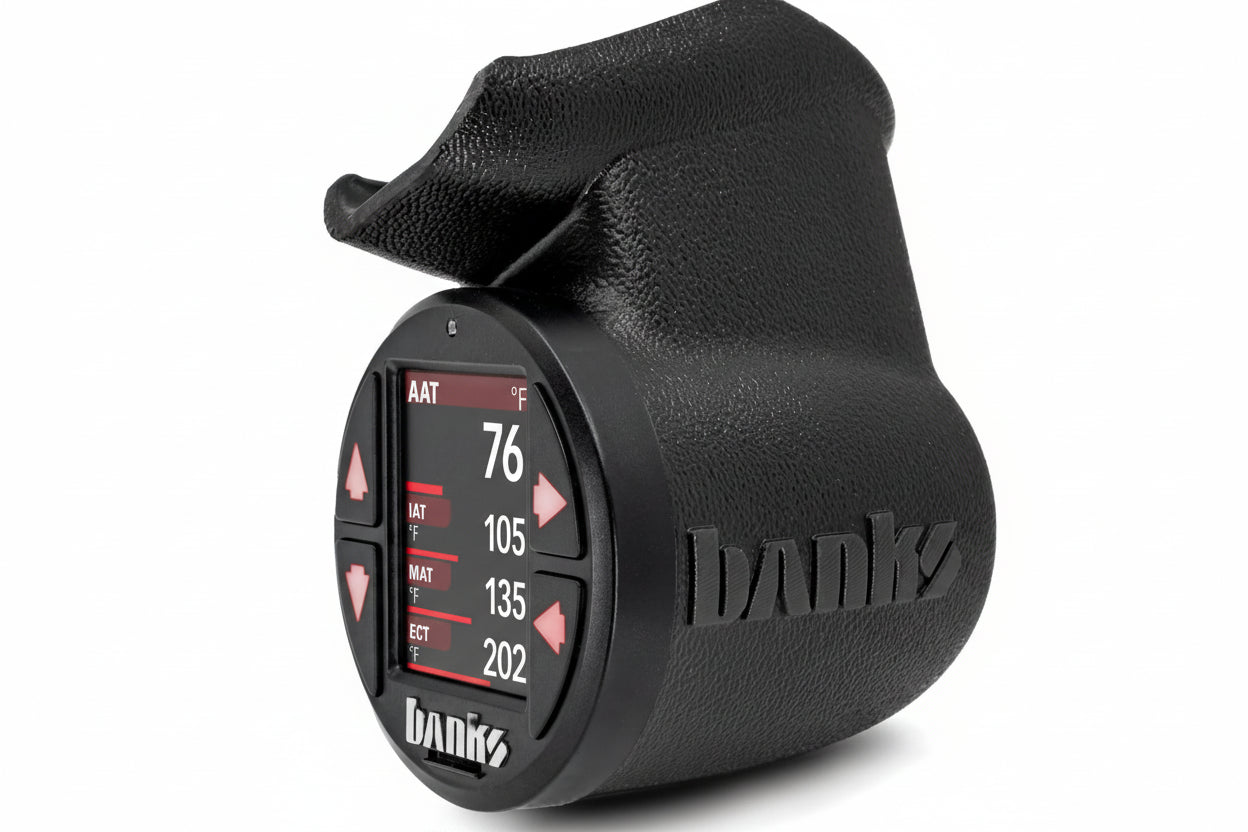 Banks Power 63363 iDash stealth A-pillar grab handle gauge pod for 2019-2026 RAM 2500 3500 black