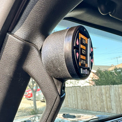 Banks Power 63371 upper iDash stealth gauge pod for 2018-2023 Jeep JL and Gladiator grab handle mount