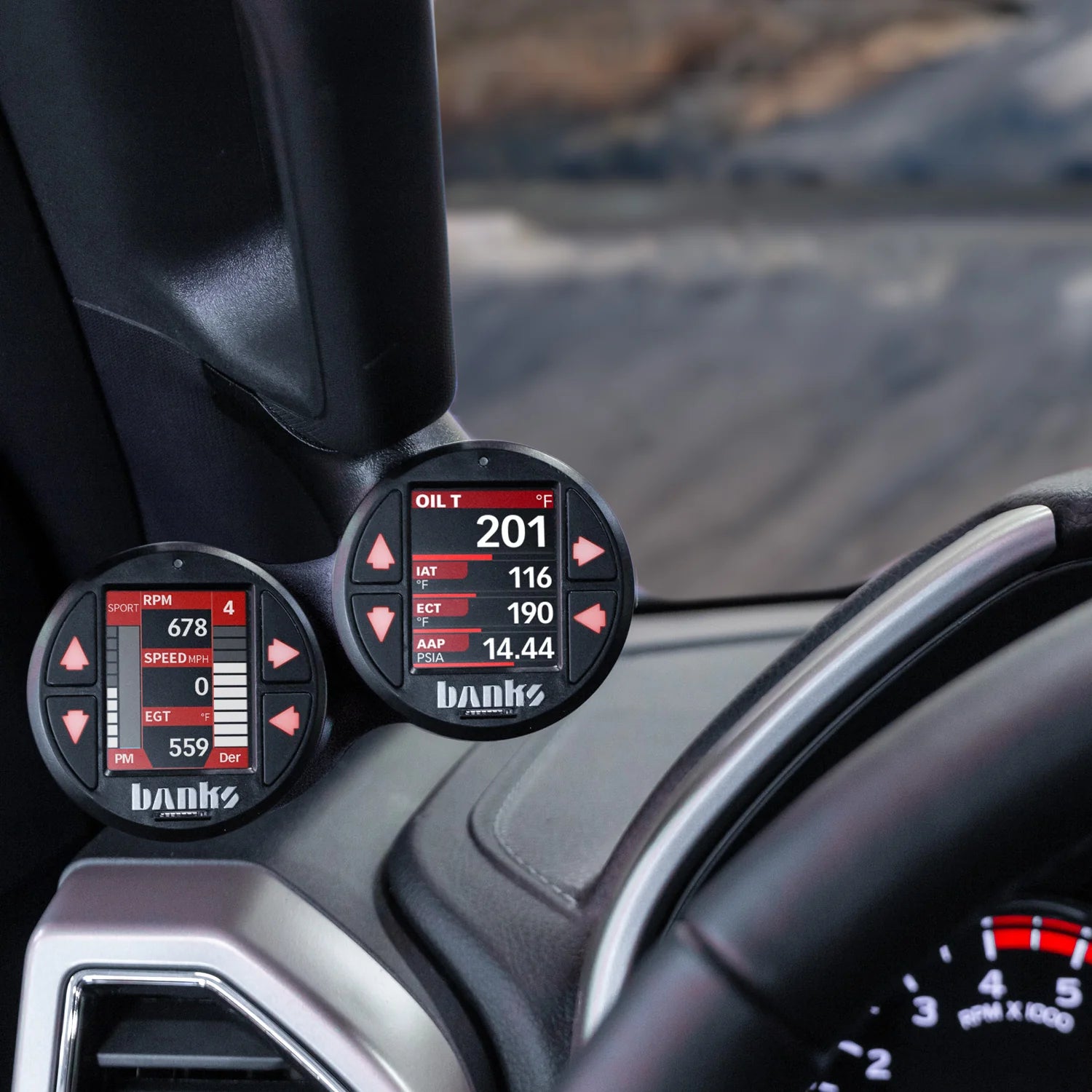 Banks Power 66693 Derringer tuner with iDash 1.8 for 2011-2019 Ford F250 F350 F450 F550 6.7L Power Stroke