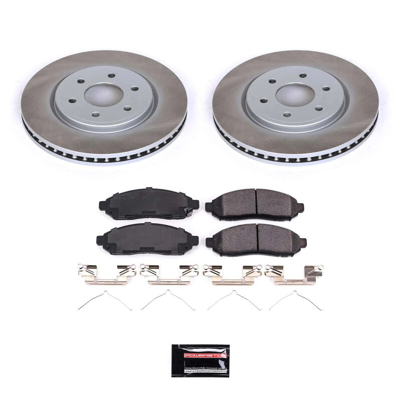 Power Stop 09-12 Suzuki Equator Front Semi-Coated Rotor Kit PowerStop