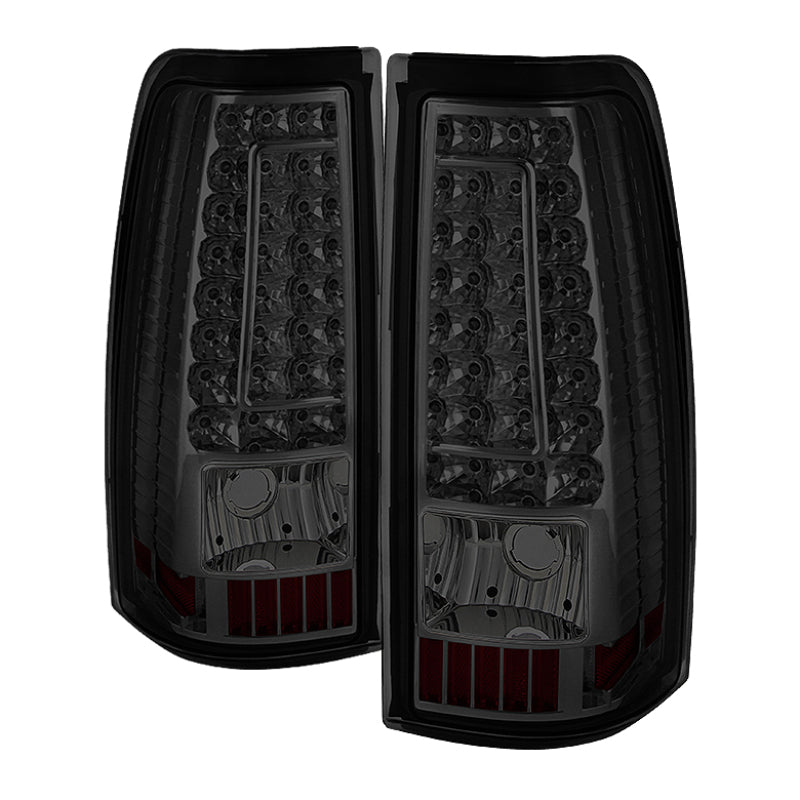 Xtune Chevy Silverado 1500-2500-3500 03-06 C-Shape LED Tail Lights Smoke ALT-ON-CS03-G2-LED-SM SPYDER