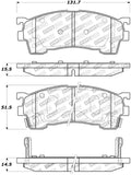 StopTech Premium Ceramic Front Brake Pads - 308.06370