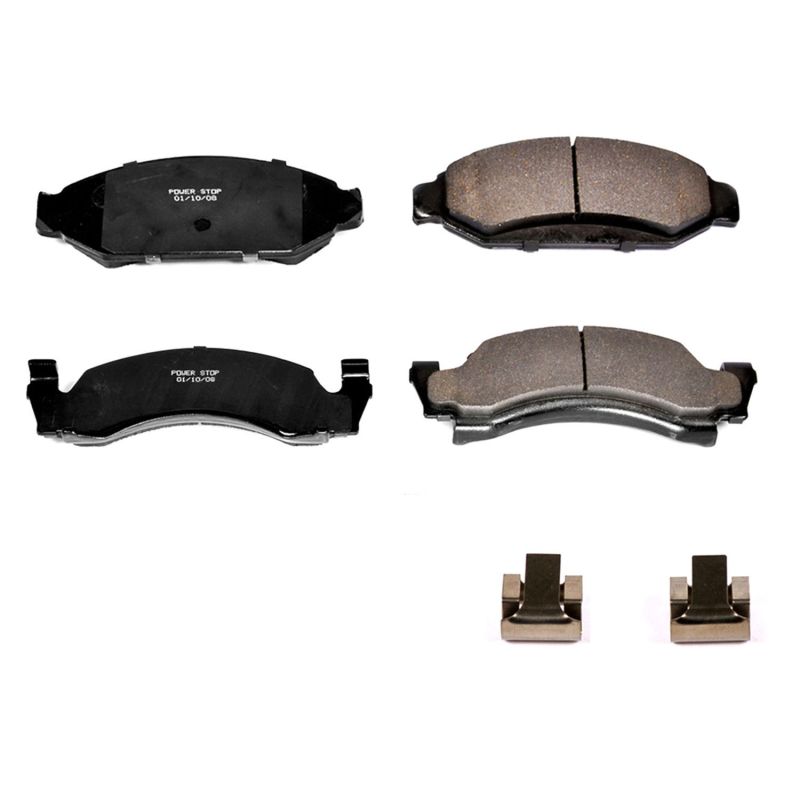 Power Stop 87-93 Ford Bronco Front Z17 Evolution Ceramic Brake Pads w/Hardware PowerStop