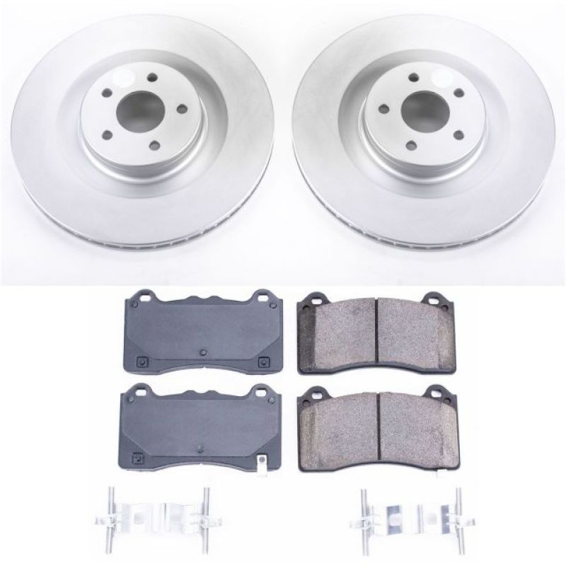 Power Stop 16-18 Ford Focus Front Z17 Evolution Geomet Coated Brake Kit PowerStop