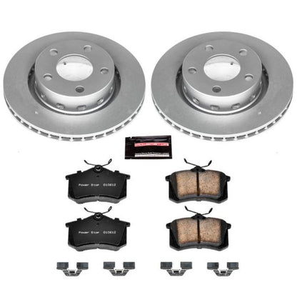 Power Stop 02-04 Audi S6 Rear Z23 Evolution Sport Coated Brake Kit PowerStop