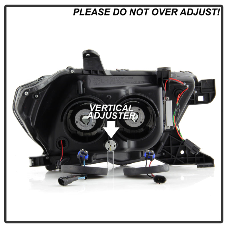 Spyder Toyota Tacoma 16-18 (SR5 Model Only) Projector Headlights Black Smoke PRO-YD-TT16-LB-BSM SPYDER