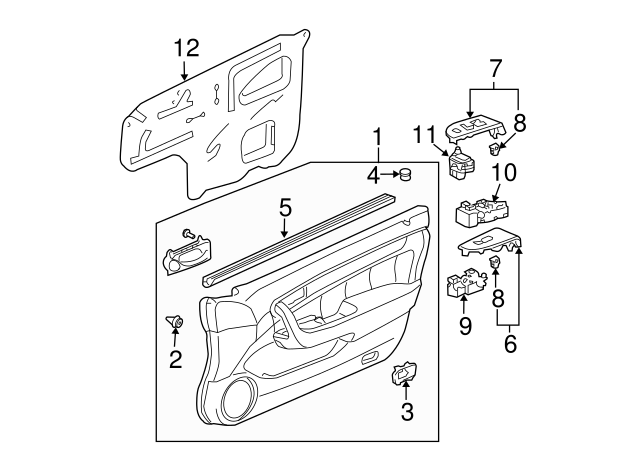 OEM Honda Snap In Clip (90666-SDA-A01) X1