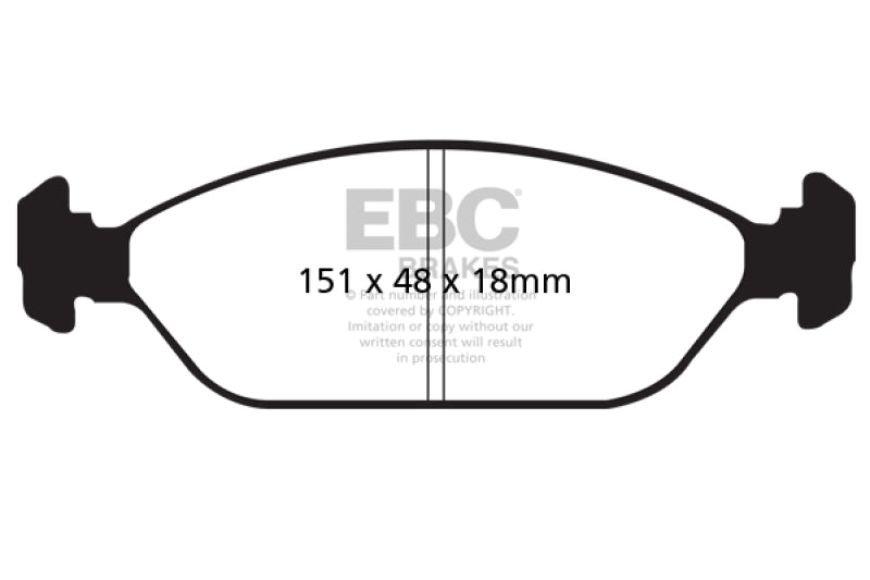 EBC GreenStuff Front Brake Pads - DP21726