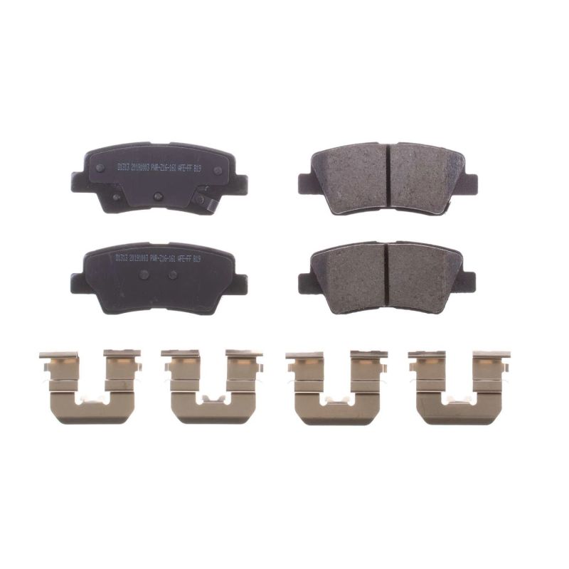 Power Stop 12-19 Hyundai Accent Rear Z17 Evolution Ceramic Brake Pads w/Hardware PowerStop