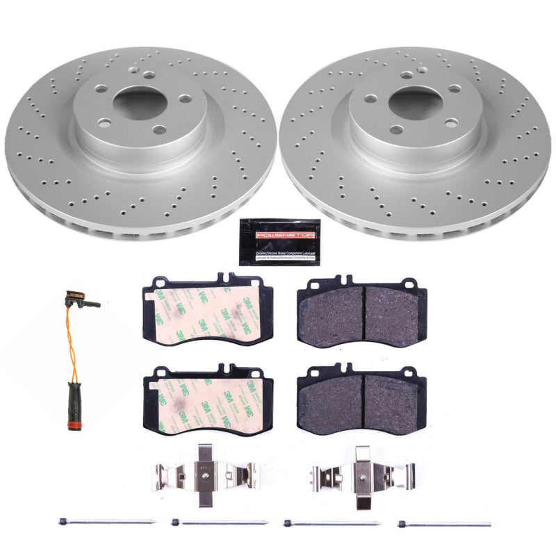 Power Stop 10-16 Mercedes-Benz E350 Front Euro-Stop Brake Kit PowerStop