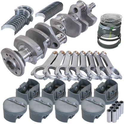 Eagle Chevy 350 3.750in Crank 5.700in H-Beam -5cc Flat Top 4.060in Pistons Rotating Assembly
