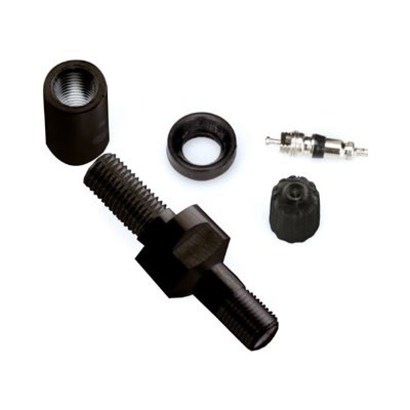 Schrader TPMS Service Pack - Straight Black Valve Stem Assembly Components for 33900 - 4 Pack