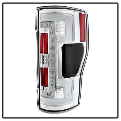 Spyder 17-18 Ford F-250 SD (w/Blind Spot Sensor) LED Tail Lights - Chrm (ALT-YD-FS17BS-LED-C) SPYDER