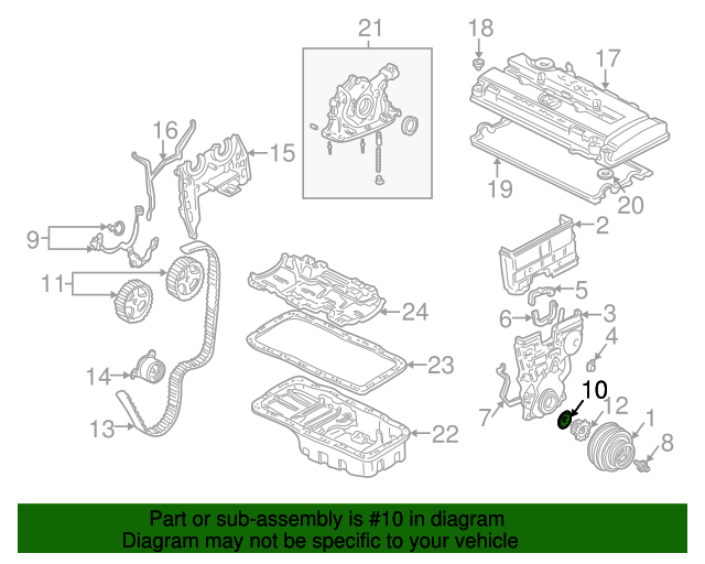 Genuine OEM HONDA Timing Belt Guide Plate (13622-PR3-000) X1