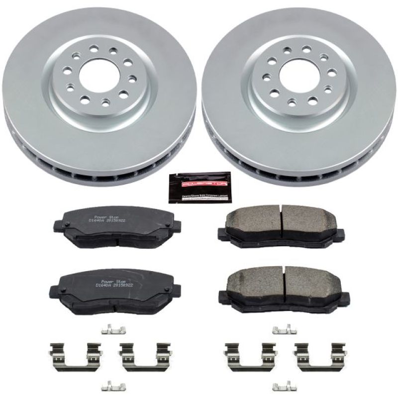 Power Stop 15-17 Chrysler 200 Front Z17 Evolution Geomet Coated Brake Kit PowerStop