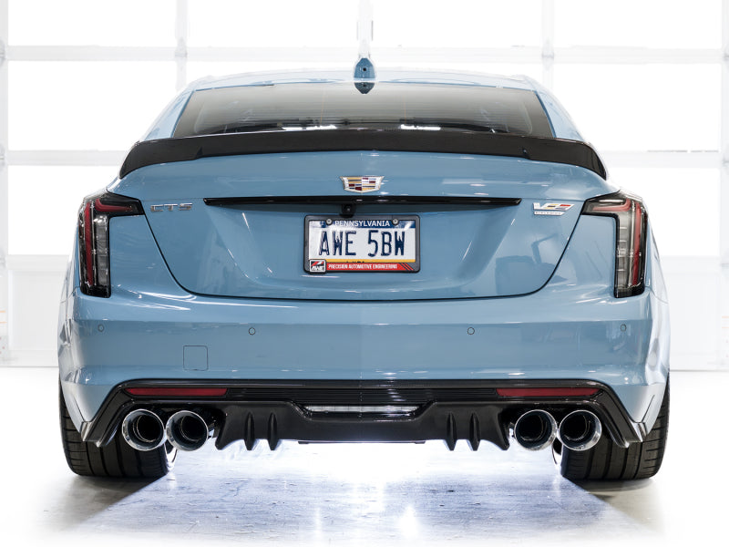 AWE 22-26 Cadillac CT5-V Blackwing SwitchPath Exhaust - Chrome Silver Tips