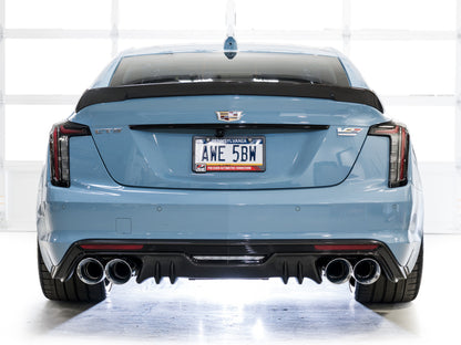 AWE 22-26 Cadillac CT5-V Blackwing SwitchPath Exhaust - Chrome Silver Tips