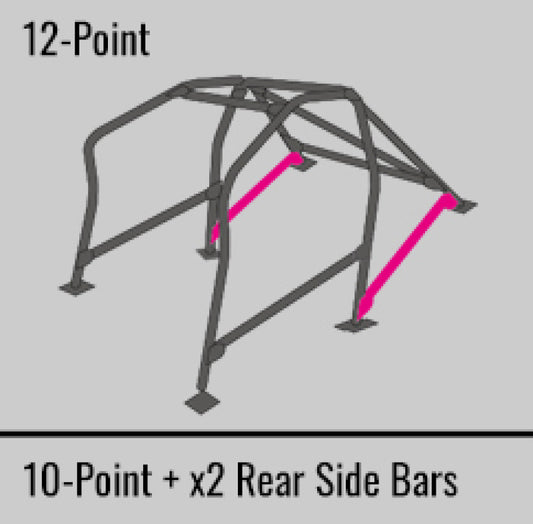 Cusco Safety21 12pt 2Pssgr BLK Roll Cage Nissan R33 2dr (S/O/No Cancel)