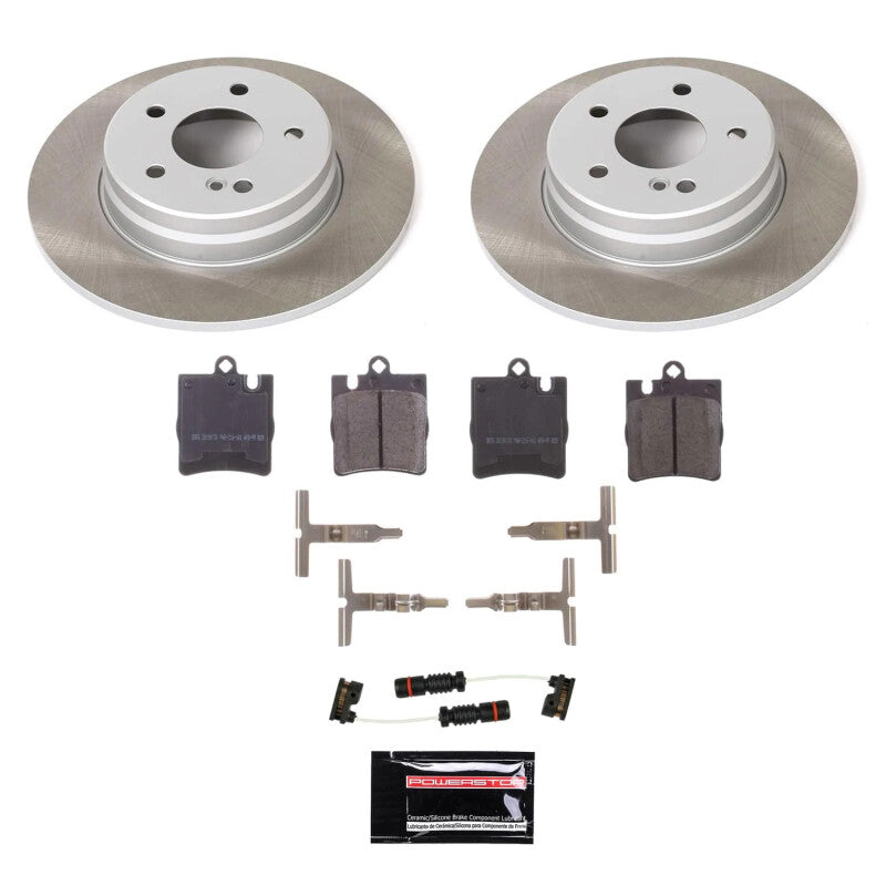 Power Stop 01-02 Mercedes-Benz E430 Rear Semi-Coated Rotor Kit PowerStop