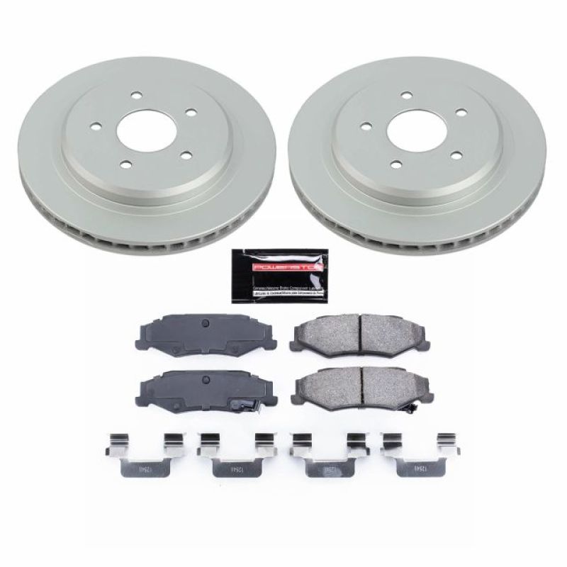 Power Stop 04-09 Cadillac XLR Rear Z17 Evolution Geomet Coated Brake Kit PowerStop