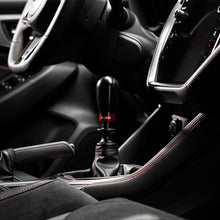 Load image into Gallery viewer, COBB Subaru 6-Speed Tall Weighted COBB Shift Knob - Black (Incl. Both Red + Blk Collars) 213370-BK